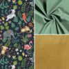 Coussin Plaid - Thème "Jungle du printemps"