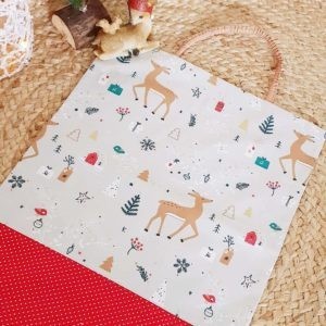 La serviette élastiquée – Noël Nature