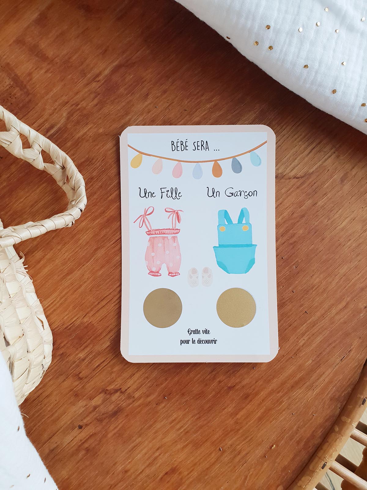 Carte fille ou garçon - Pomme Pirouette - Cadeaux personnalisables pour  petits et grands !