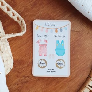 Carte fille ou garçon
